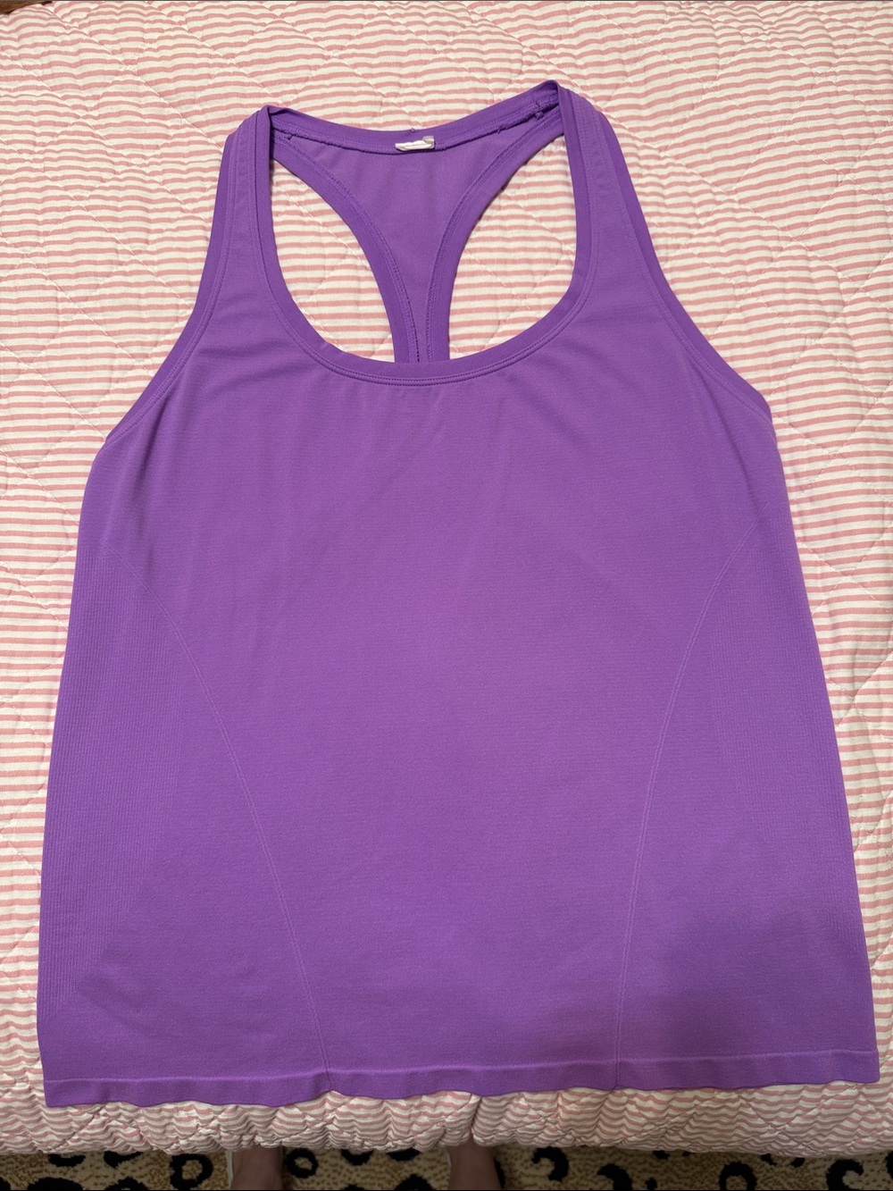 Fabletics Purple Racerback Performance Tank